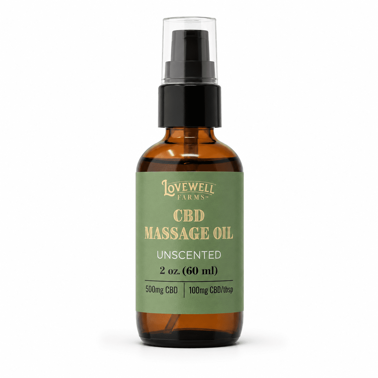 500 mg CBD Massage Oil (2 oz)
