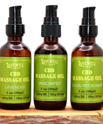 400mg CBD Massage Oil (2 oz)
