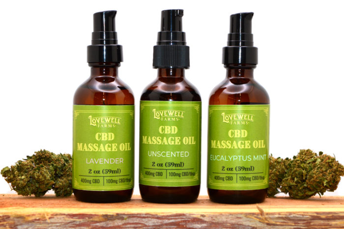 400mg CBD Massage Oil (2 oz)